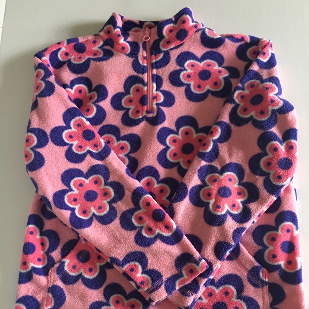 Hanna Andersson Pink and Purple Floral Kids Sweatshirt